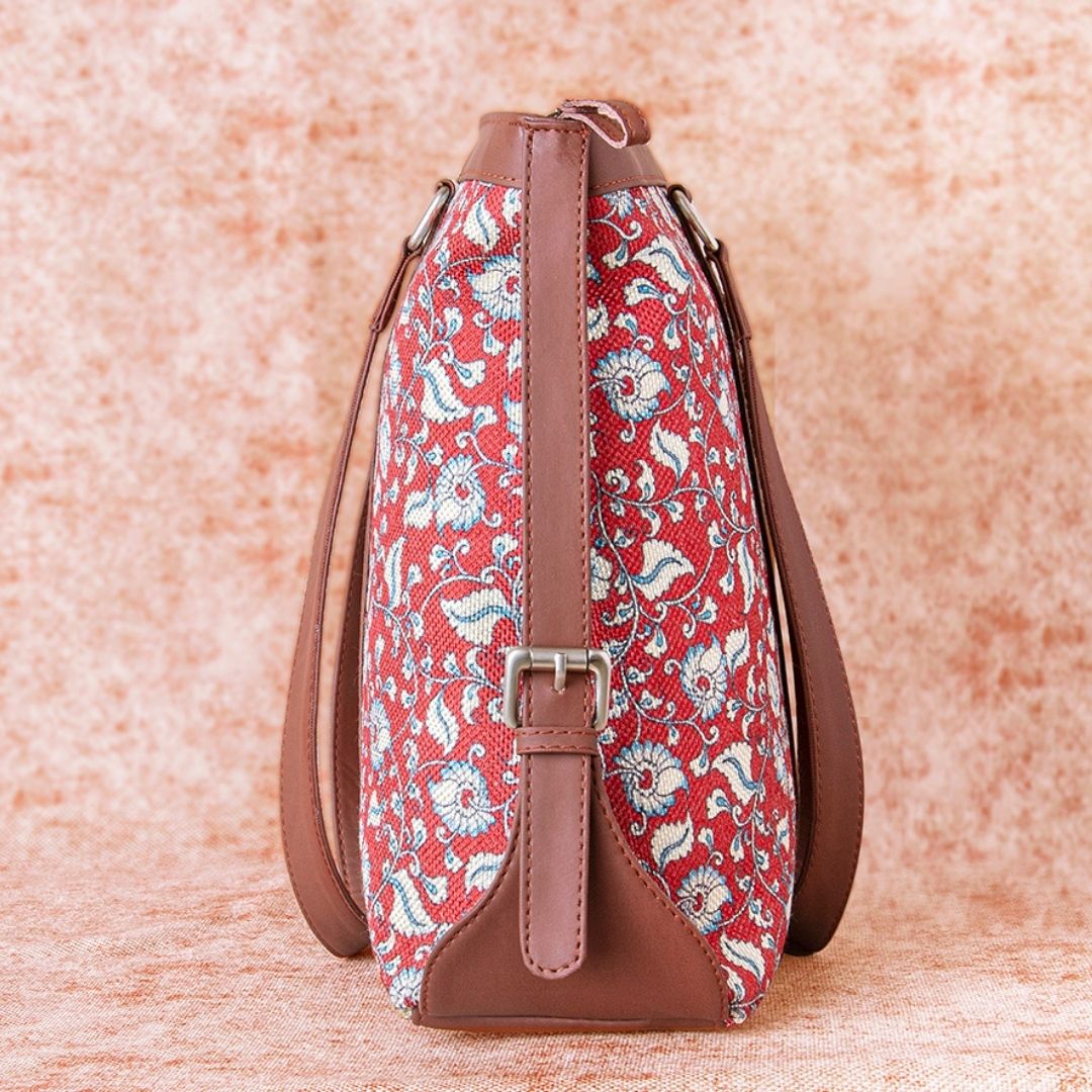 Chittoor Red Kalamkari Women's Office Bag - Image 7