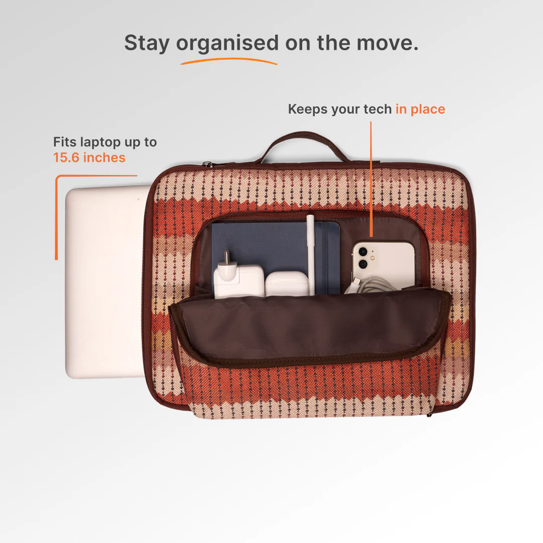 Cochin Cortado Urban Laptop Sleeve - 15.6inch (Brown) - Image 7