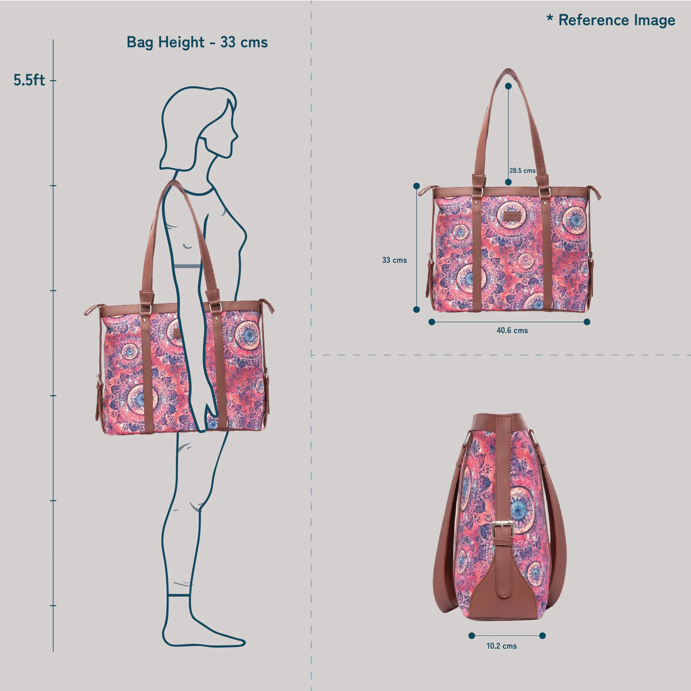 Ikat GreRe Women's Office Bag - Image 8