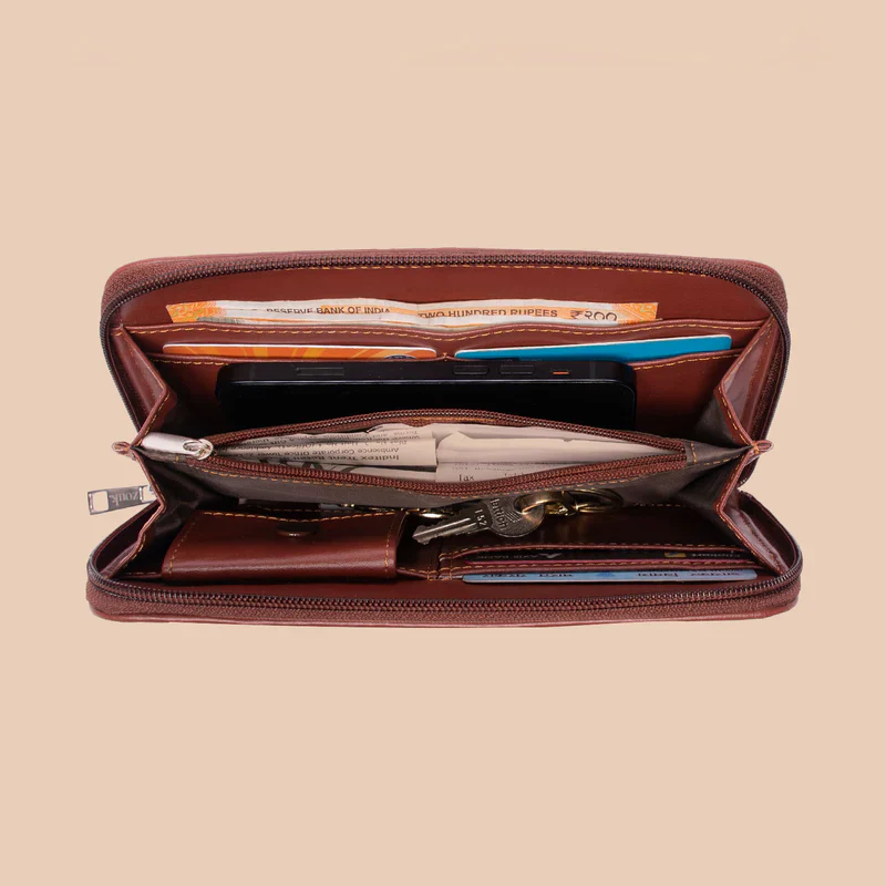 Taj Guldasta Classic Zipper Wallet - Image 8