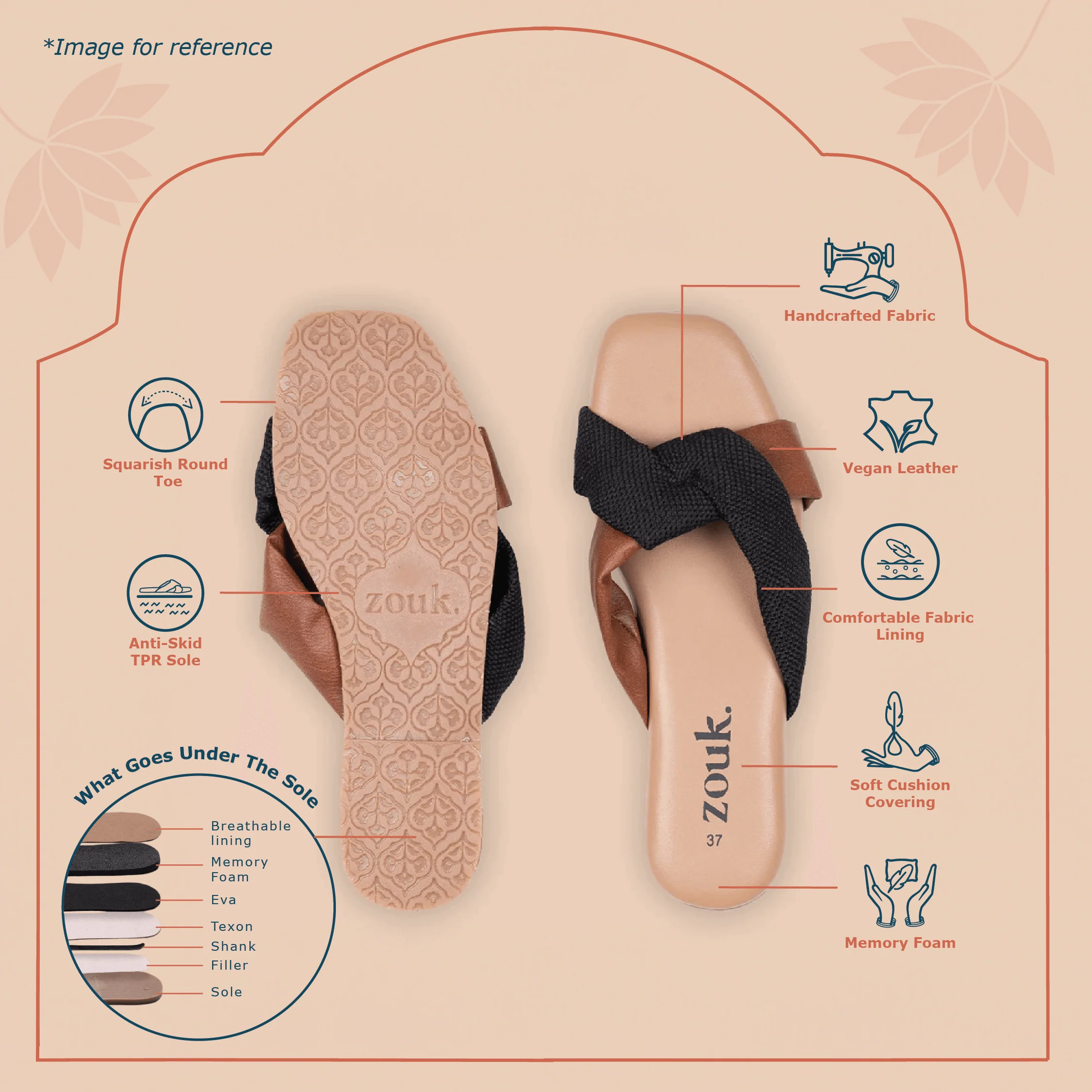 Umaid Diamond Cross Sliders - Image 4