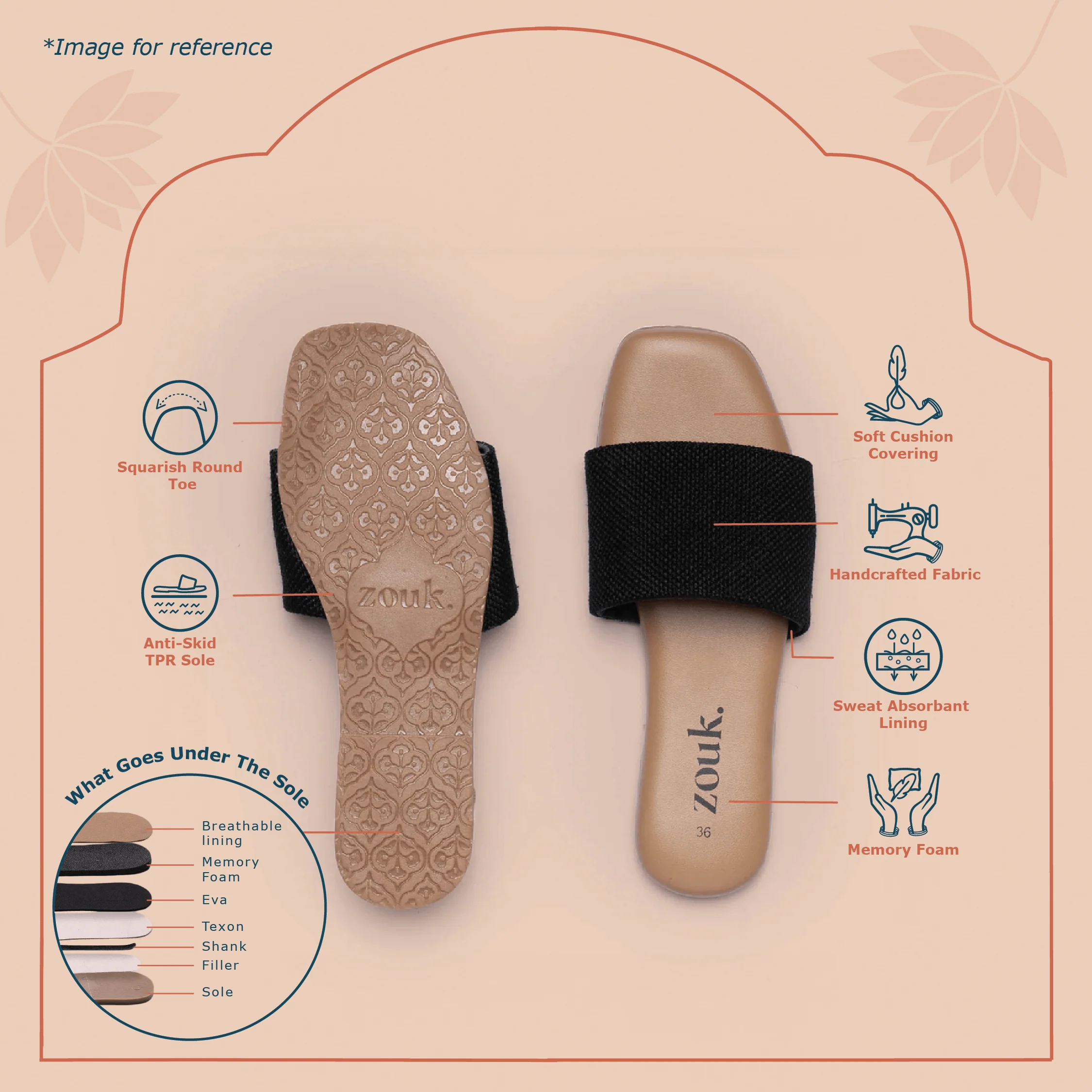 Wadiyar Diamond Women's Sliders - Image 4
